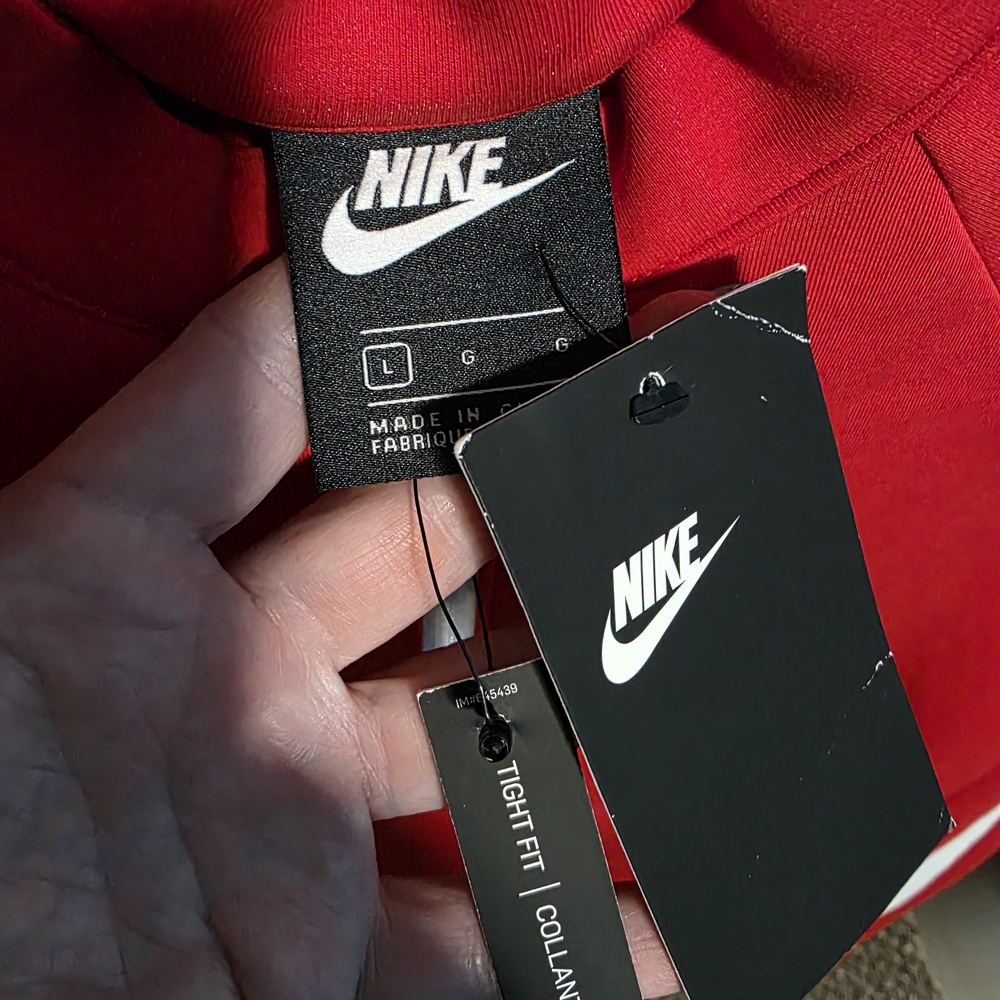 Nike Red Long Sleeve Pullover - Picture 5 of 7